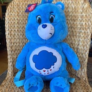 New Care Bears “Grumpy Bear” XL Plush Backpack